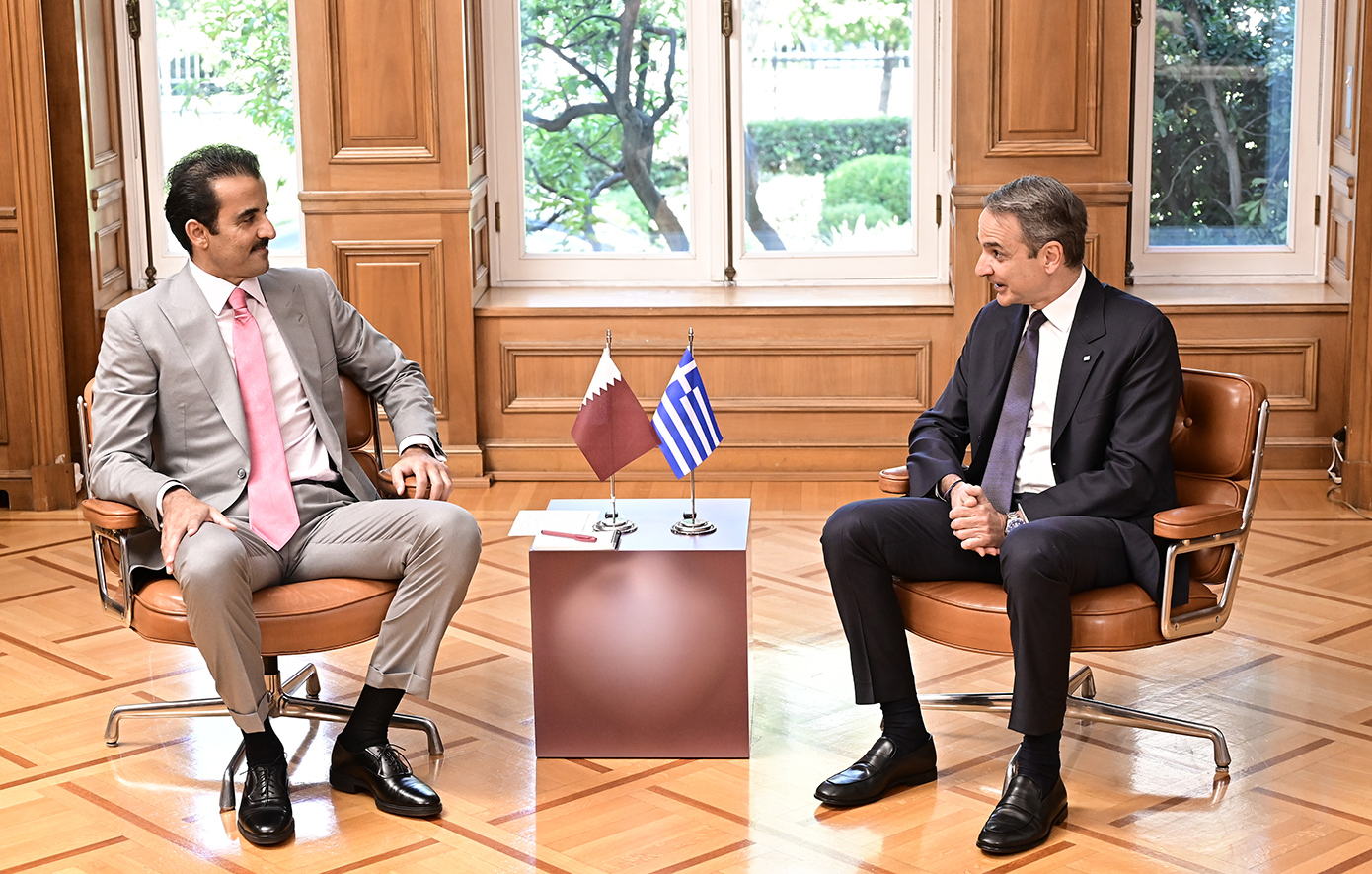Οι επενδύσεις και οι εξελίξεις στη Μέση Ανατολή συνάντηση Μητσοτάκη με τον εμίρη του Κατάρ