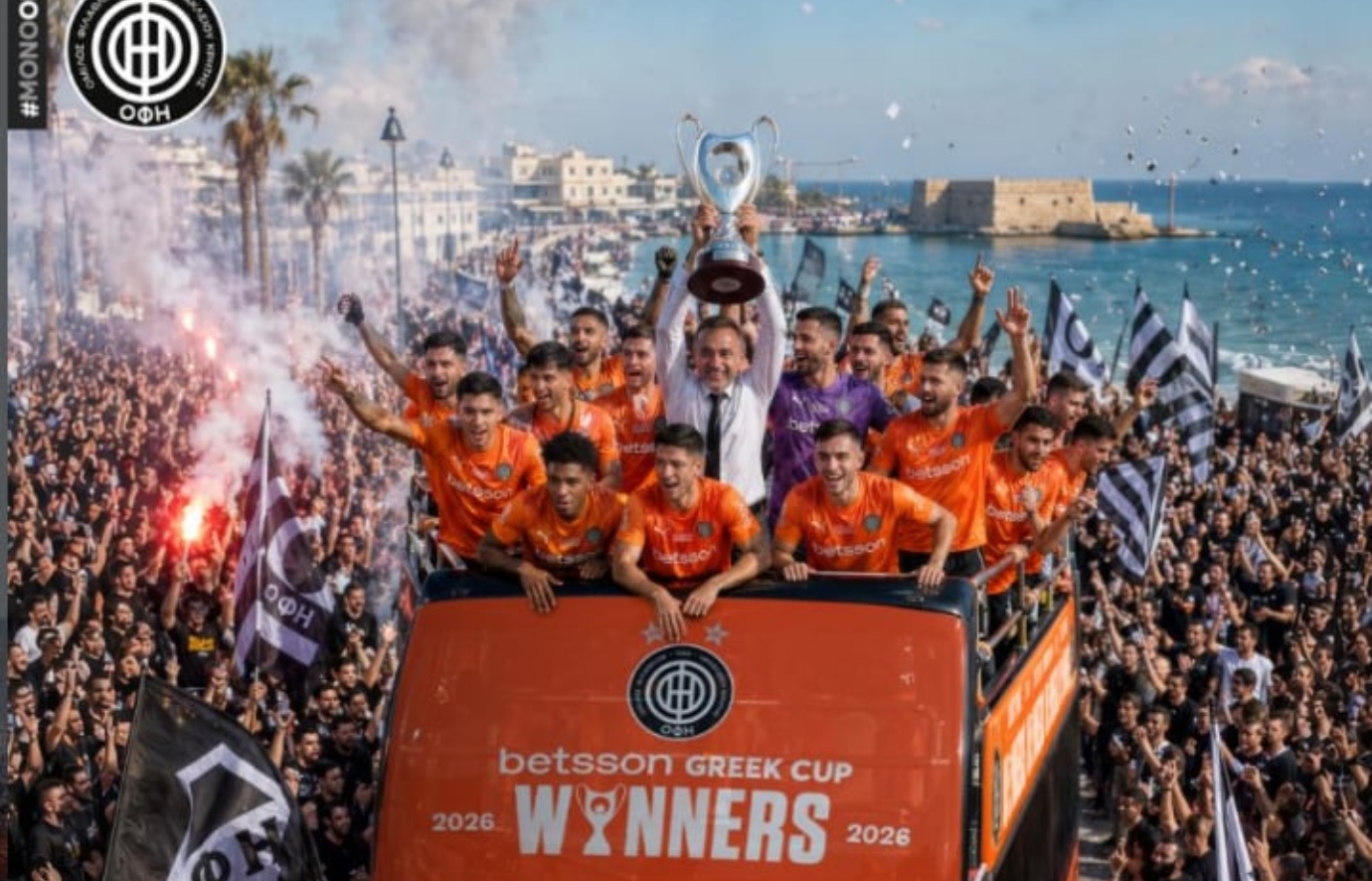 ΟΦΗ: Το tour της ομάδας στο Ηράκλειο με το Κύπελλο και το κάλεσμα προς στον κόσμο