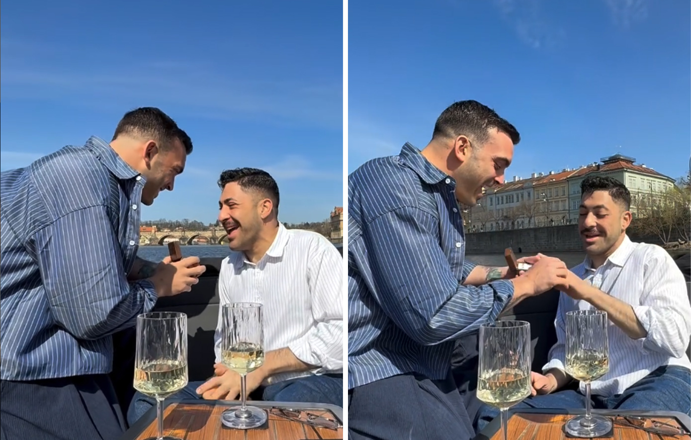 Ο Ιάσονας Μανδηλάς έκανε πρόταση γάμου στον αγαπημένο του Ηρόδοτο &#8211; Δείτε βίντεο