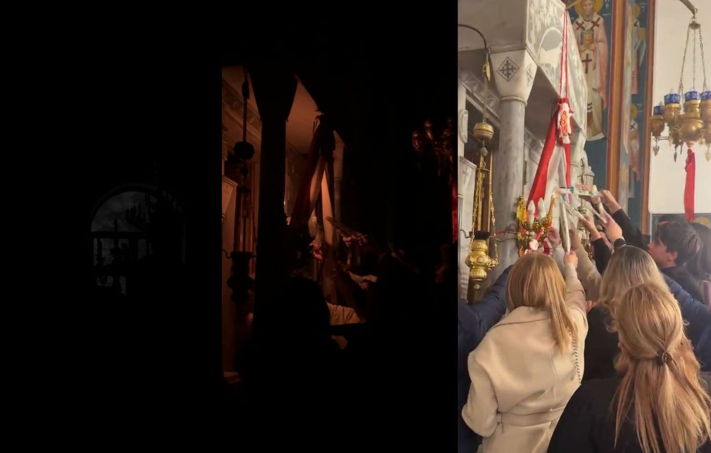 Απρόοπτο σε εκκλησία της Εύβοιας: Έσβησε το Άγιο Φως πριν φτάσει στους πιστούς &#8211; Δείτε βίντεο