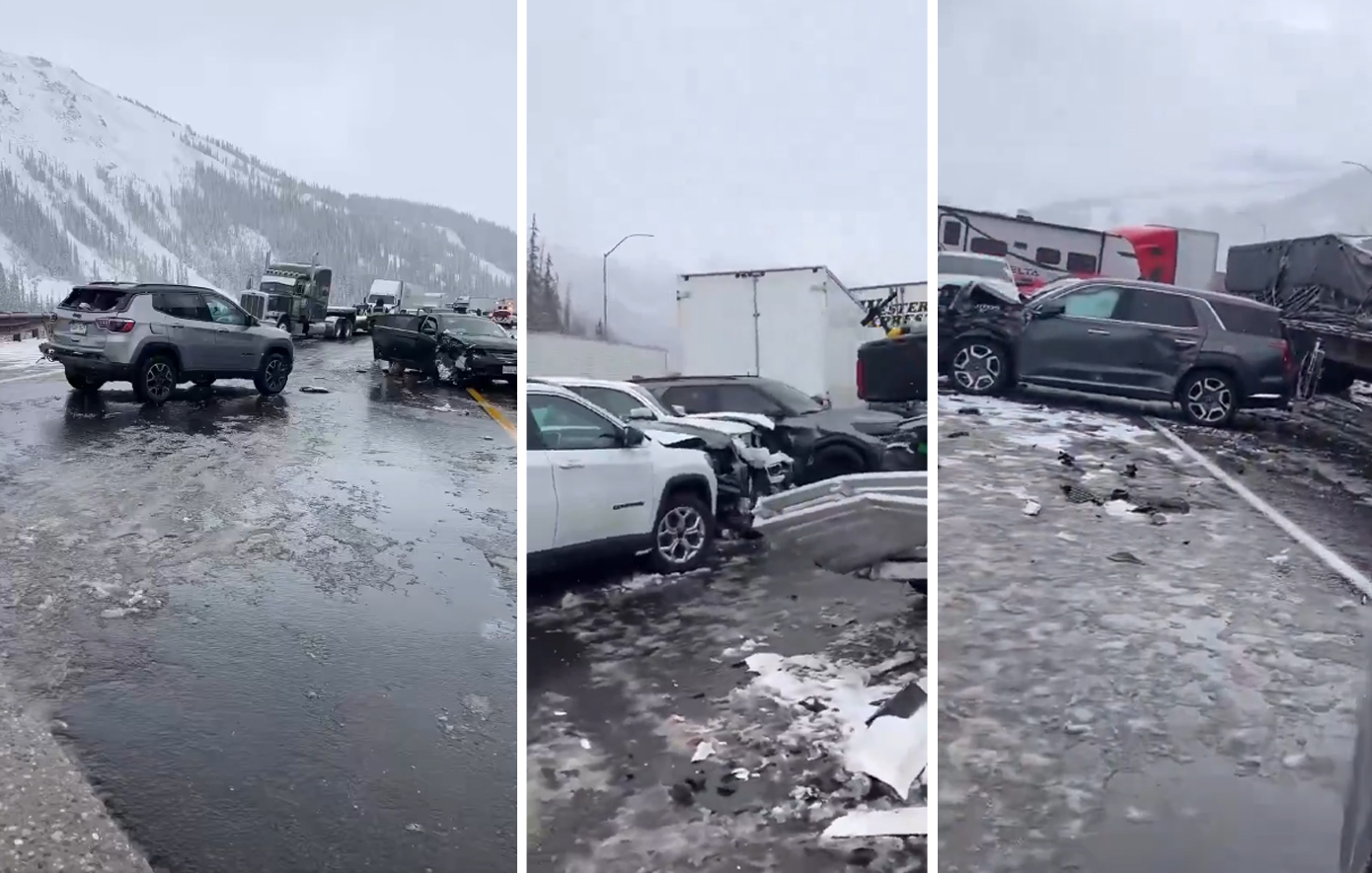 Καραμπόλα στους χιονισμένους δρόμους του Κολοράντο: Ενεπλάκησαν περίπου 70 οχήματα, 19 άνθρωποι τραυματίστηκαν