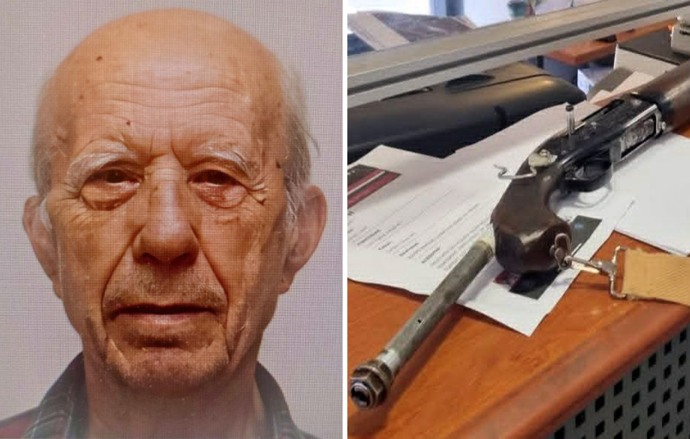 Μετά τον ΕΦΚΑ, ο ηλικιωμένος πήγε στη Λουκάρεως και πυροβόλησε άλλους τέσσερις &#8211; Εικόνες από το όπλο που χρησιμοποίησε