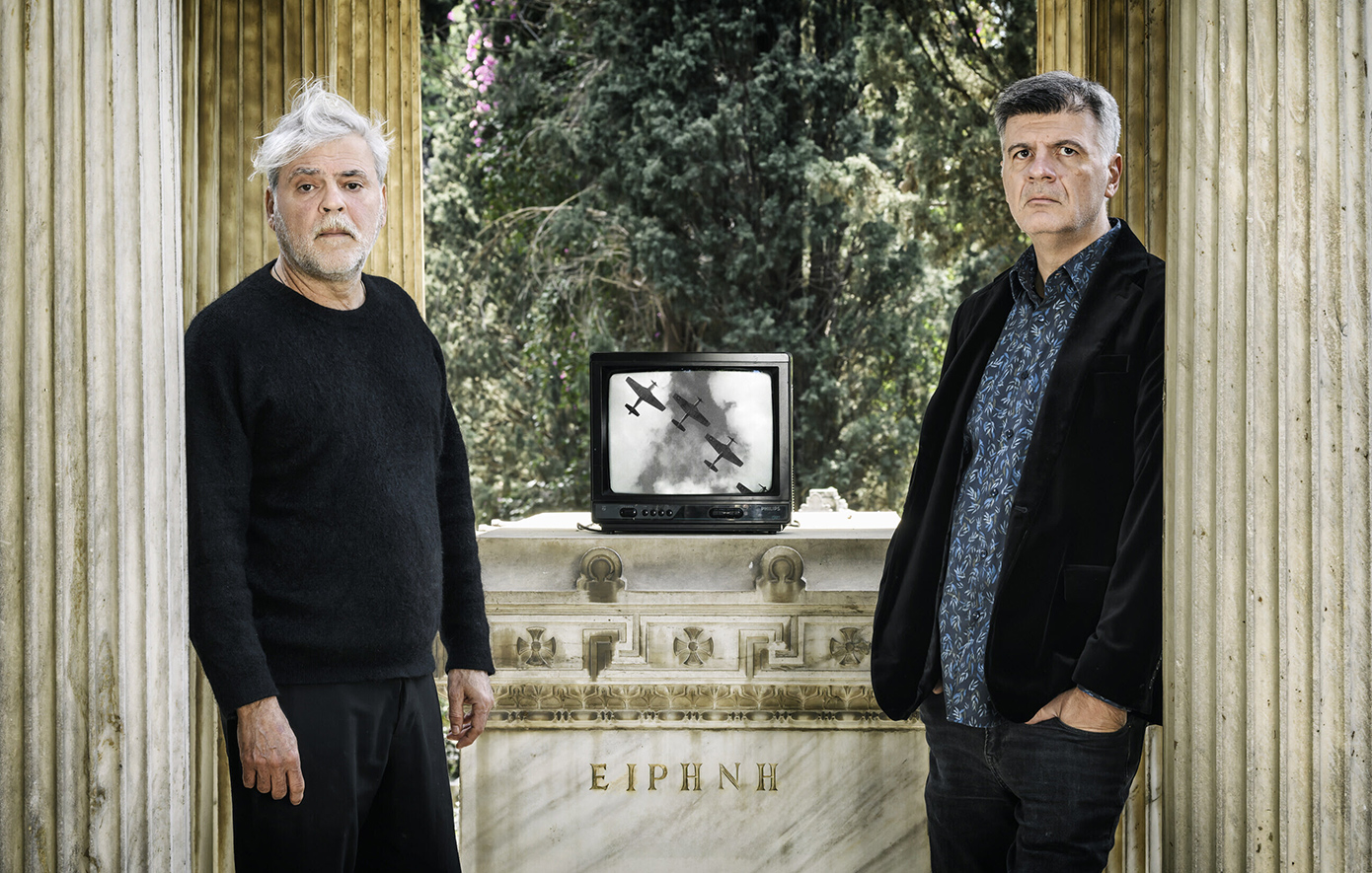 Καραθάνος και Δεληβοριάς σε μια ανατρεπτική συνάντηση στην Ειρήνη του Αριστοφάνη, στην Επίδαυρο