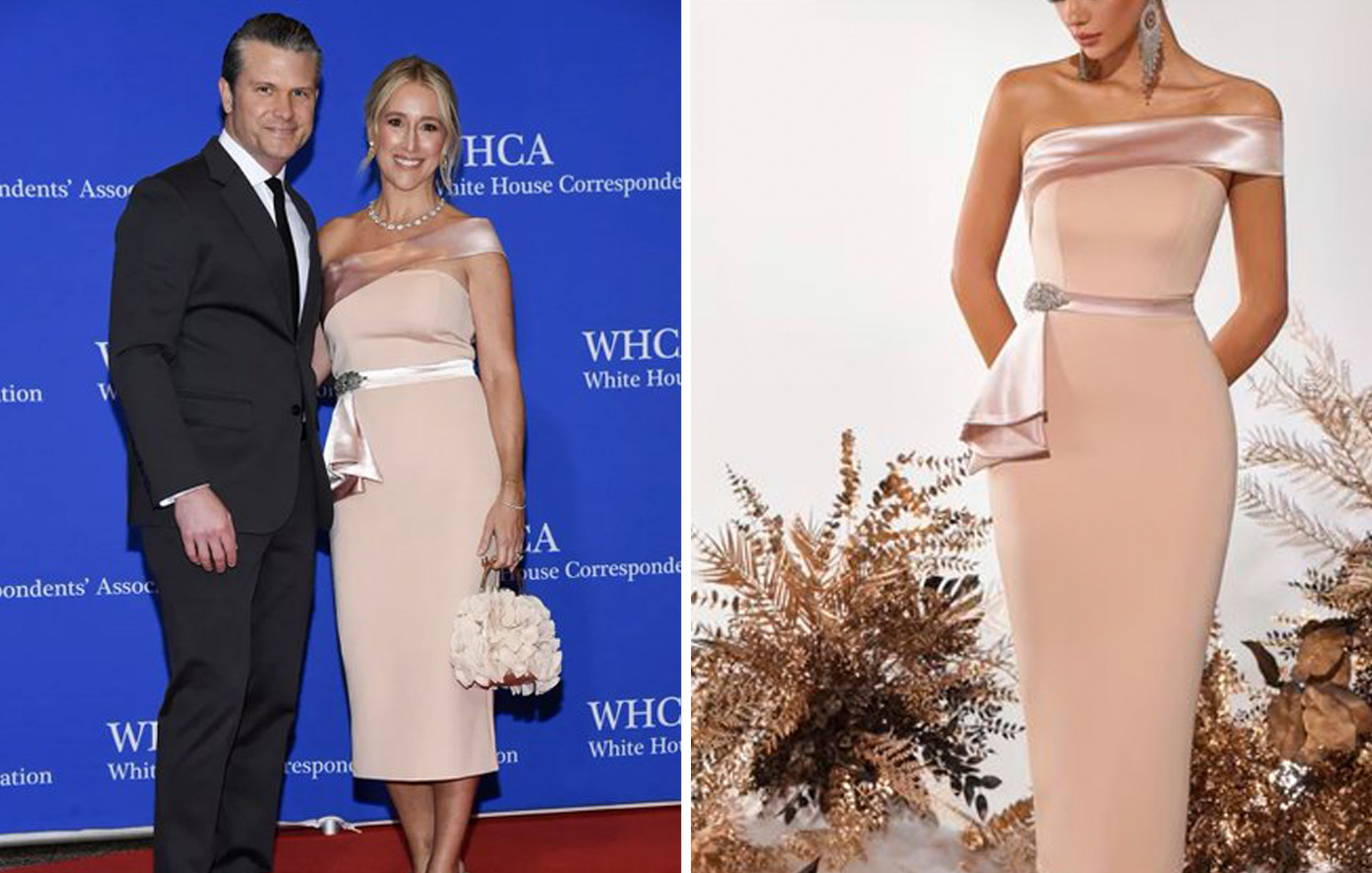 Σάλος στις ΗΠΑ για το φόρεμα από το Temu για τη γυναίκα του υπουργού Πολέμου