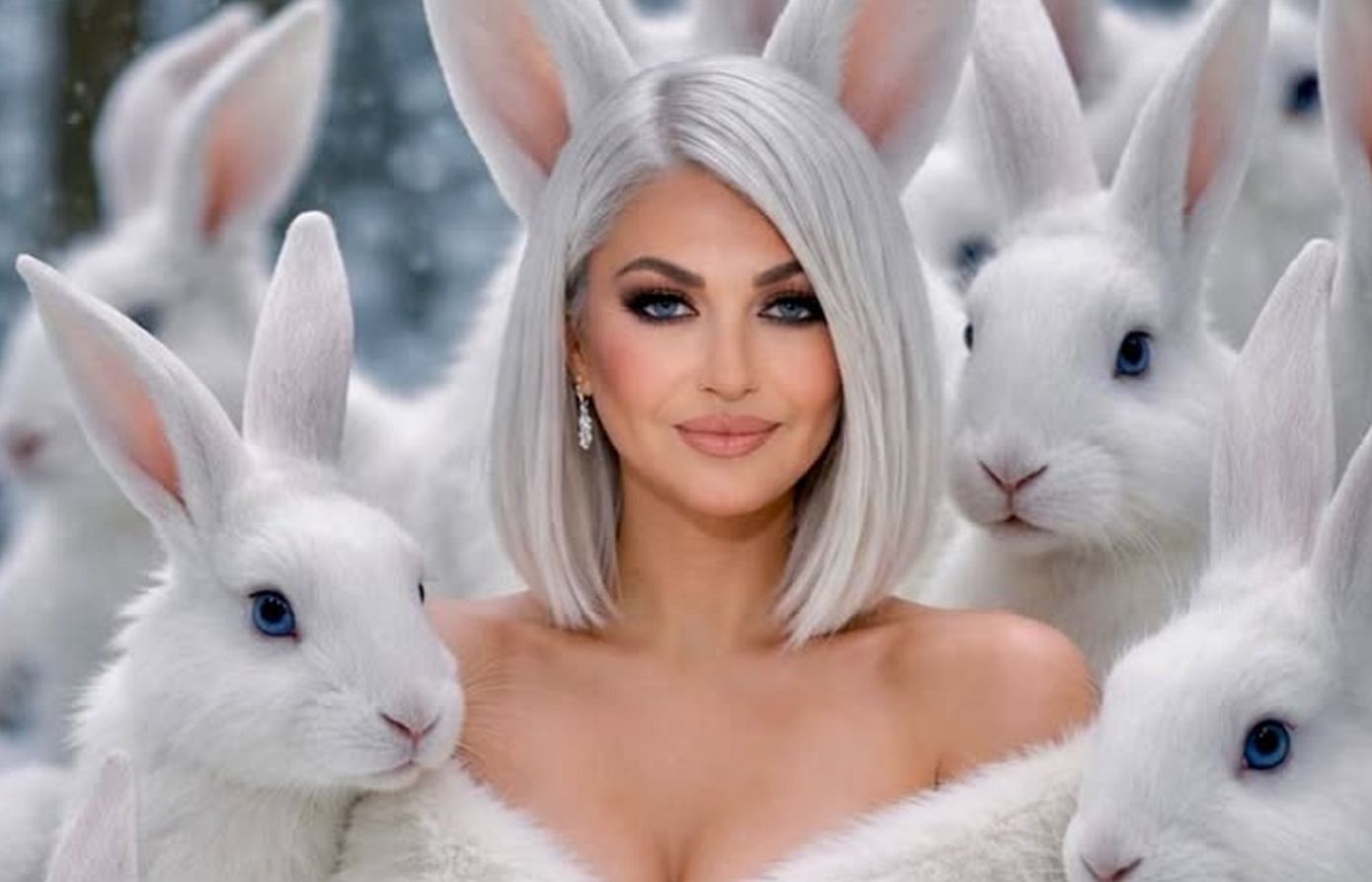 Πασχαλινό κουνελάκι η Καίτη Γαρμπή &#8211; Στέλνει τις ευχές της για Καλό Πάσχα