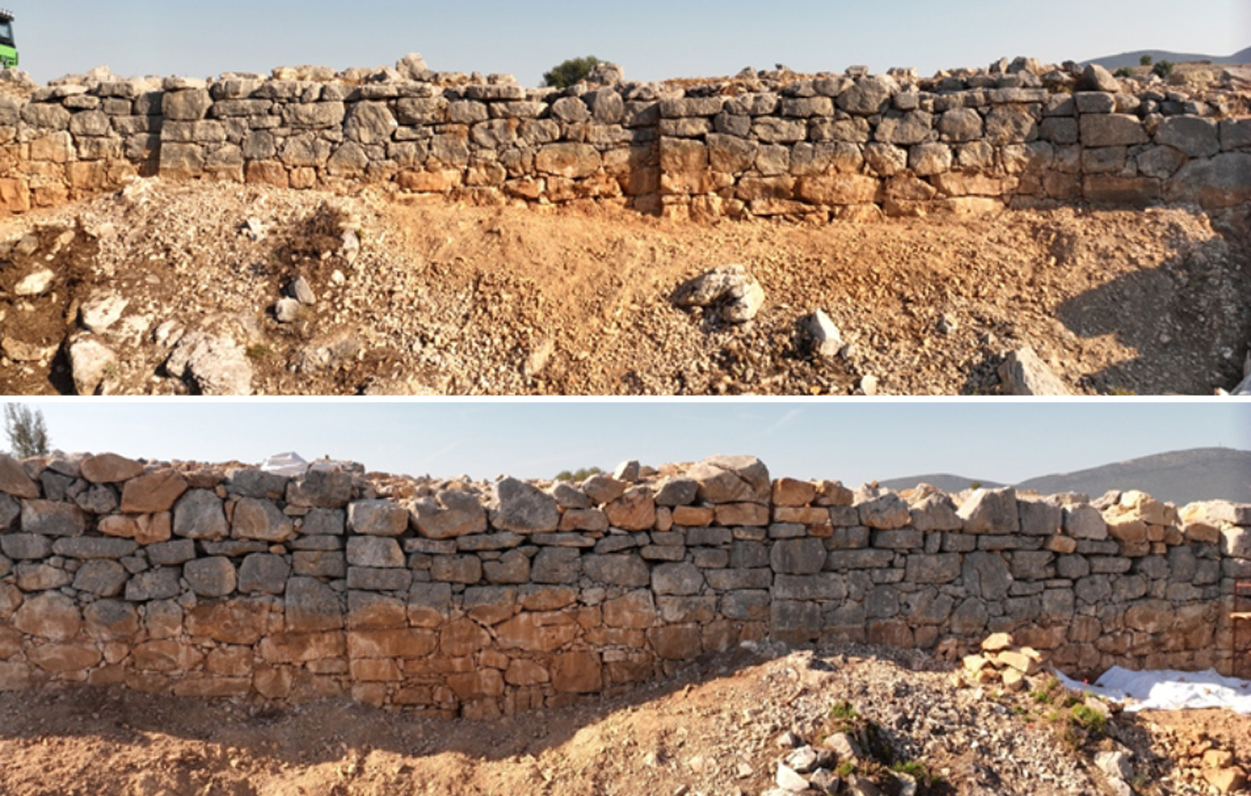 Αποκαταστάθηκαν η Νότια Πύλη της μυκηναϊκής ακρόπολης του Γλα και μέρος του κυκλώπειου τείχους της