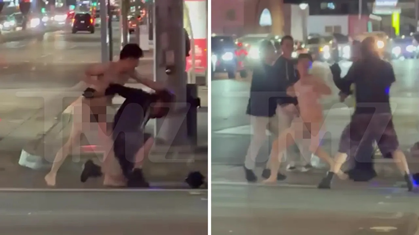 Γυμνός άνδρας καβγάδιζε έξω από συναυλία του Κάνιε Γουέστ στην Καλιφόρνια