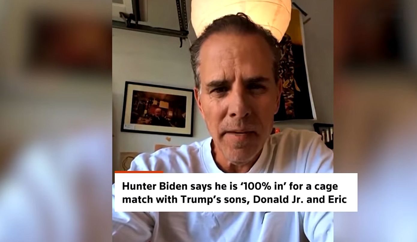 Ο γιος του Μπάιντεν, Χάντερ προσκάλεσε τους γιους του Τραμπ, Τζούνιορ και Έρικ σε αγώνα ΜΜΑ μέσα σε κλουβί