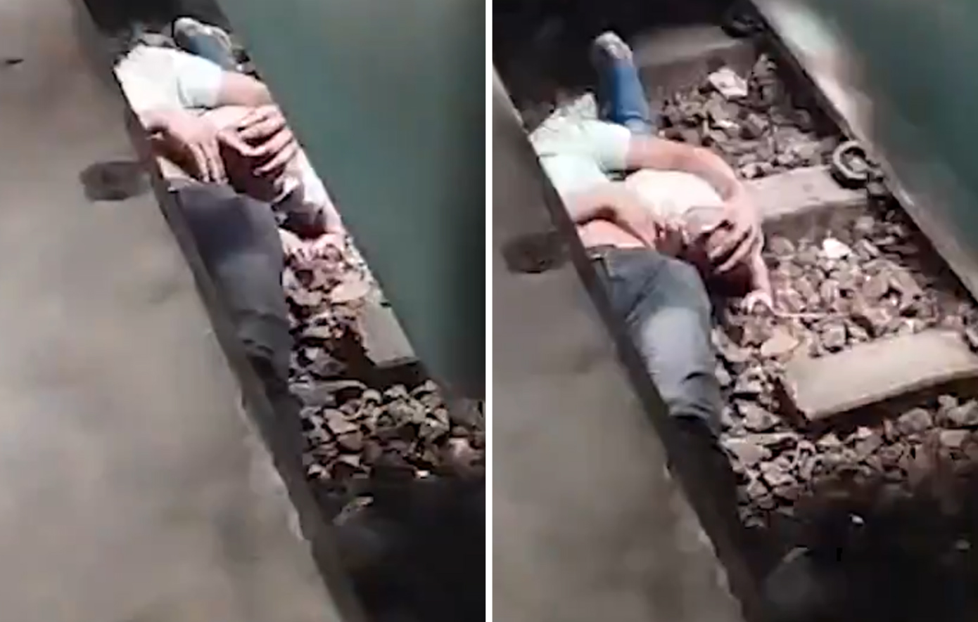 Πατέρας πήδηξε σε ράγες τρένου στο Μπαγκλαντές και κάλυψε το παιδί του με το σώμα του για να το σώσει