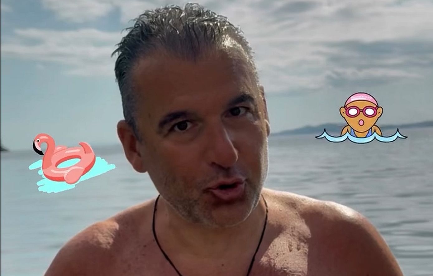Γιώργος Λιάγκας: «Ώρα για βουτιά» τη Μεγάλη Παρασκευή για τον παρουσιαστή του ANT1