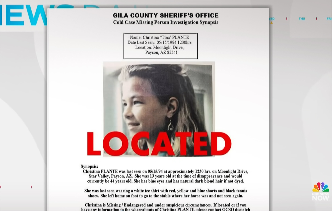 Εξαφανίστηκε χωρίς ίχνος το 1994 – Μυστήριο σχετικά με το πού βρισκόταν για 32 χρόνια η Κριστίνα Μαρί Πλάντε