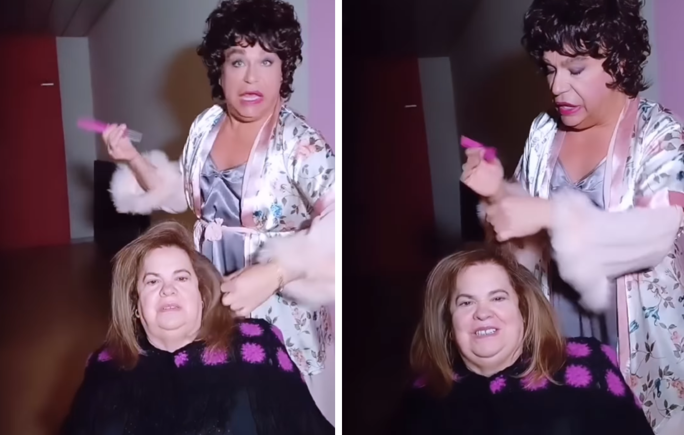 Έφη Θώδη: «Έχει μεγάλο ταλέντο στη βούρτσα» – Το απίθανο backstage βίντεο με τον Τρύφωνα Σαμαρά