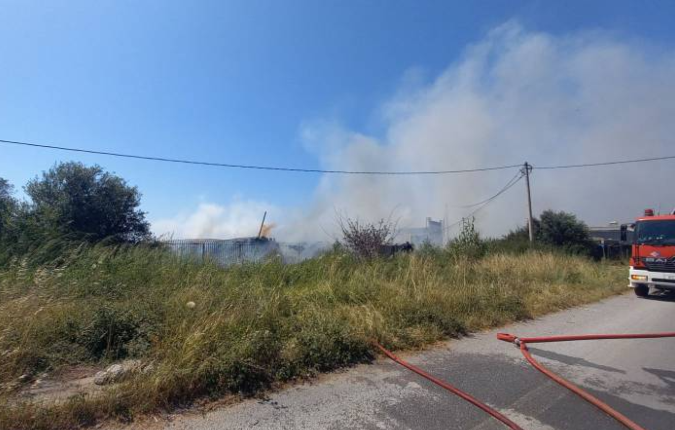 Μεγάλη φωτιά τώρα στην Καλαμάτα: Καίγεται επιχείρηση – Διεκόπη η κυκλοφορία