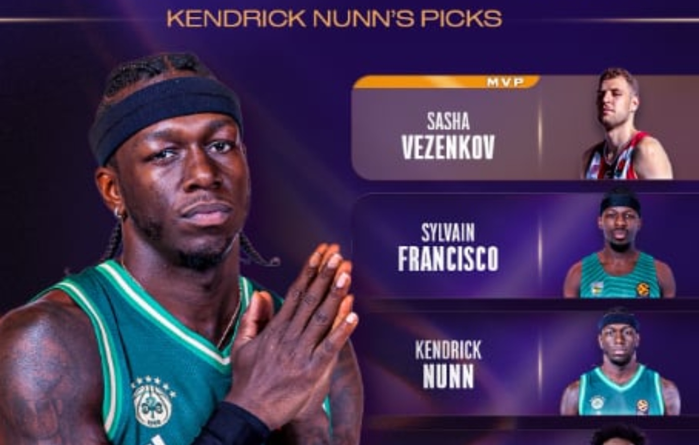 Ναν: Διάλεξε τον Βεζένκοβ για MVP της φετινής Euroleague