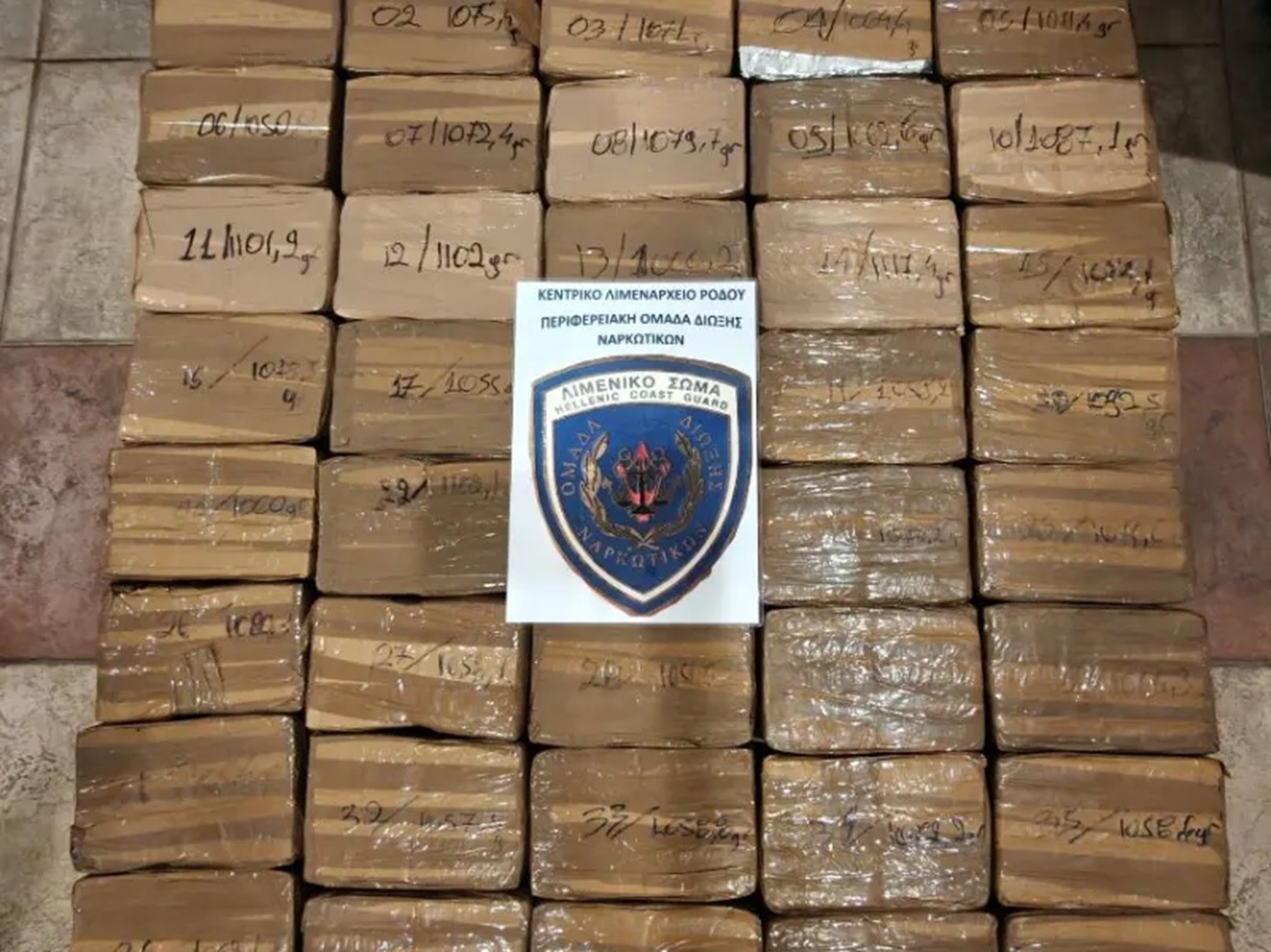 Ρόδος: Κατασχέθηκε ποσότητα 42 κιλών κατεργασμένης κάνναβης αξία 320.000 ευρώ