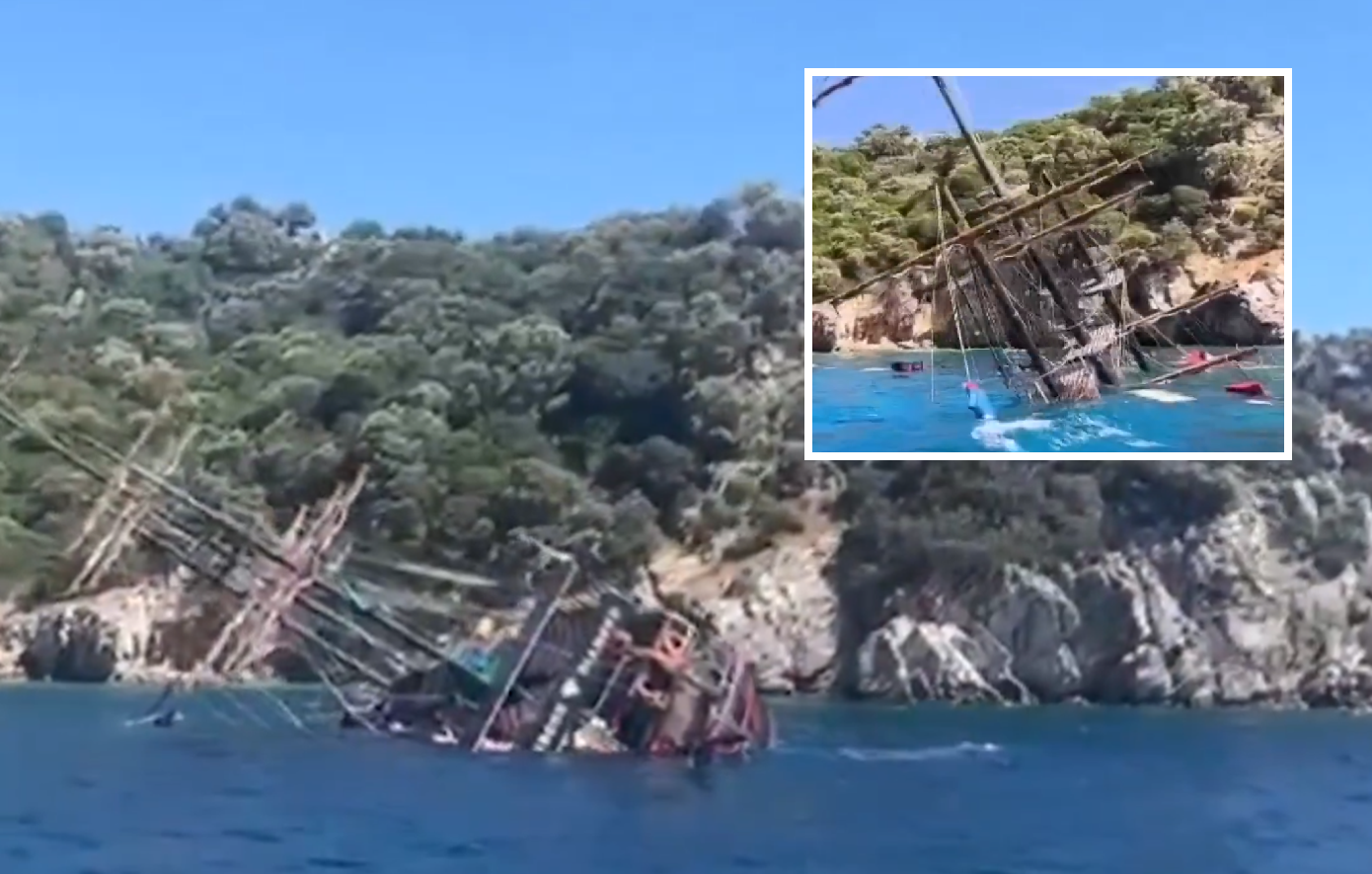 Τουρκία: Βυθίστηκε τουριστικό σκάφος με 110 επιβάτες βορειοδυτικά της Σύμης