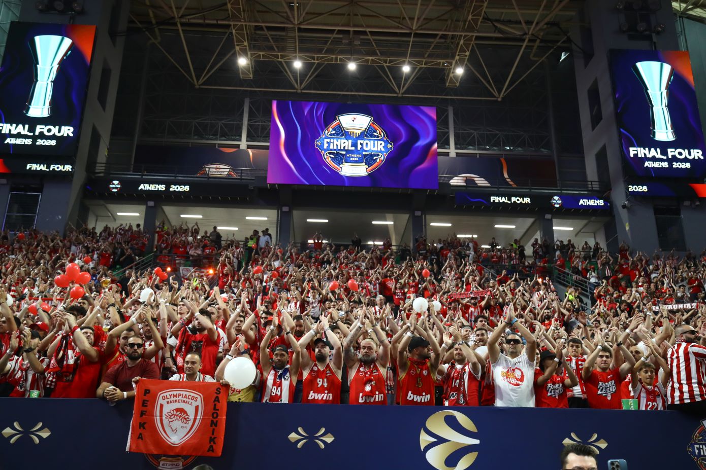 Euroleague Final Four 2026: Η ενημέρωση της ΚΑΕ Ολυμπιακός για την πρόσβαση των φιλάθλων στο γήπεδο