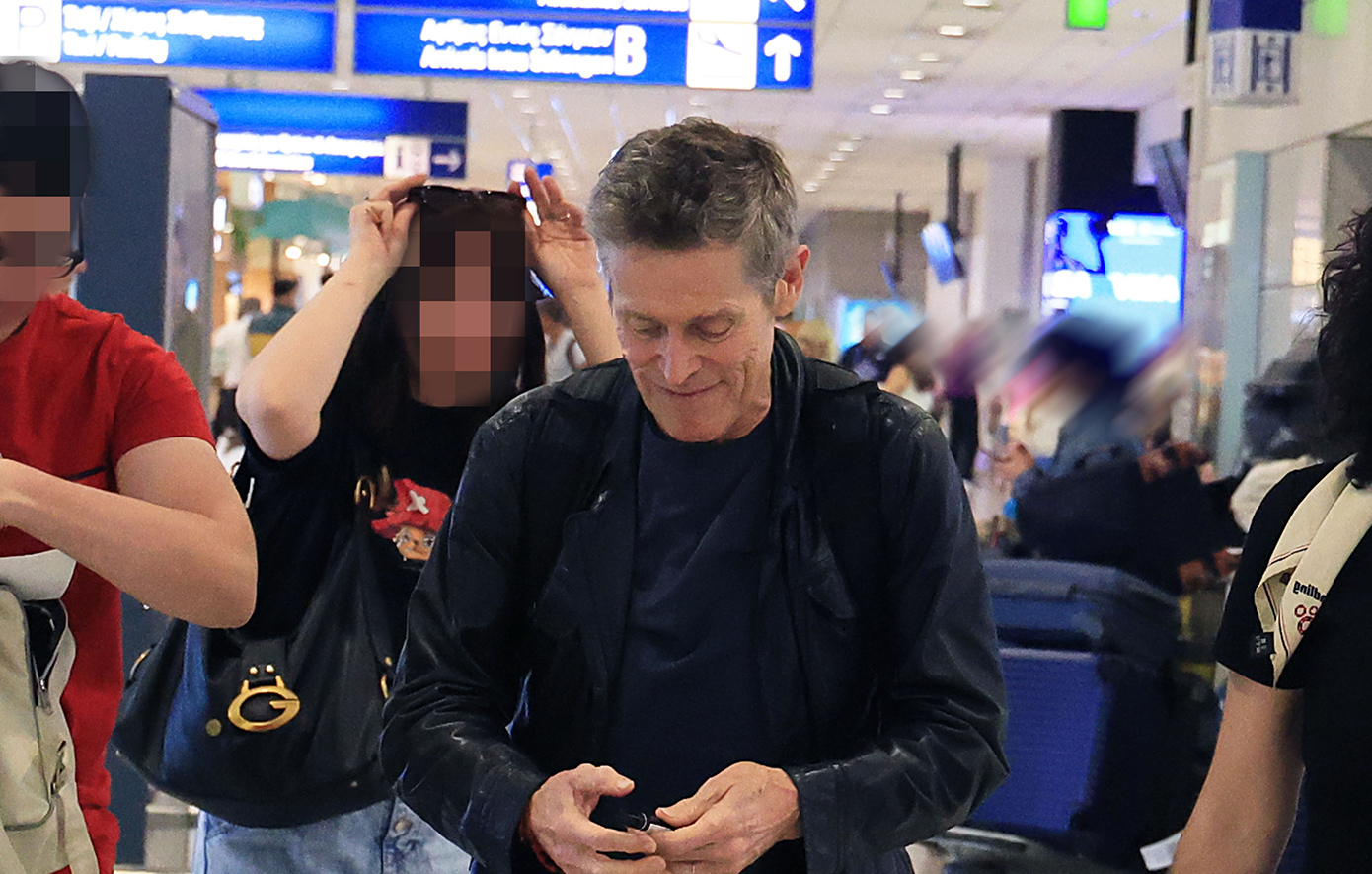 Ελ. Βενιζέλος.Άφιξη Willem Dafoe Ελ. Βενιζέλος.Άφιξη Willem Dafoe