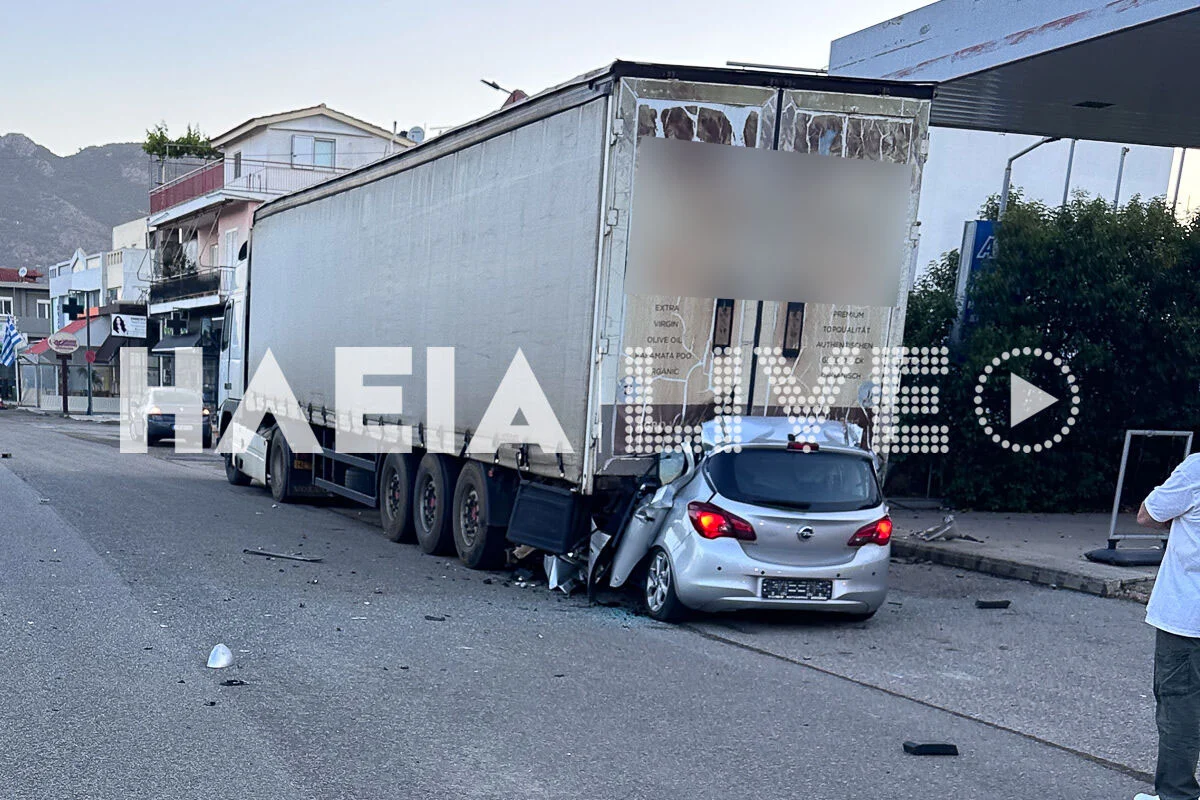 Τραγωδία στη Ζαχάρω με νεκρό 29χρονο «Καρφώθηκε» με το αυτοκίνητό του σε νταλίκα