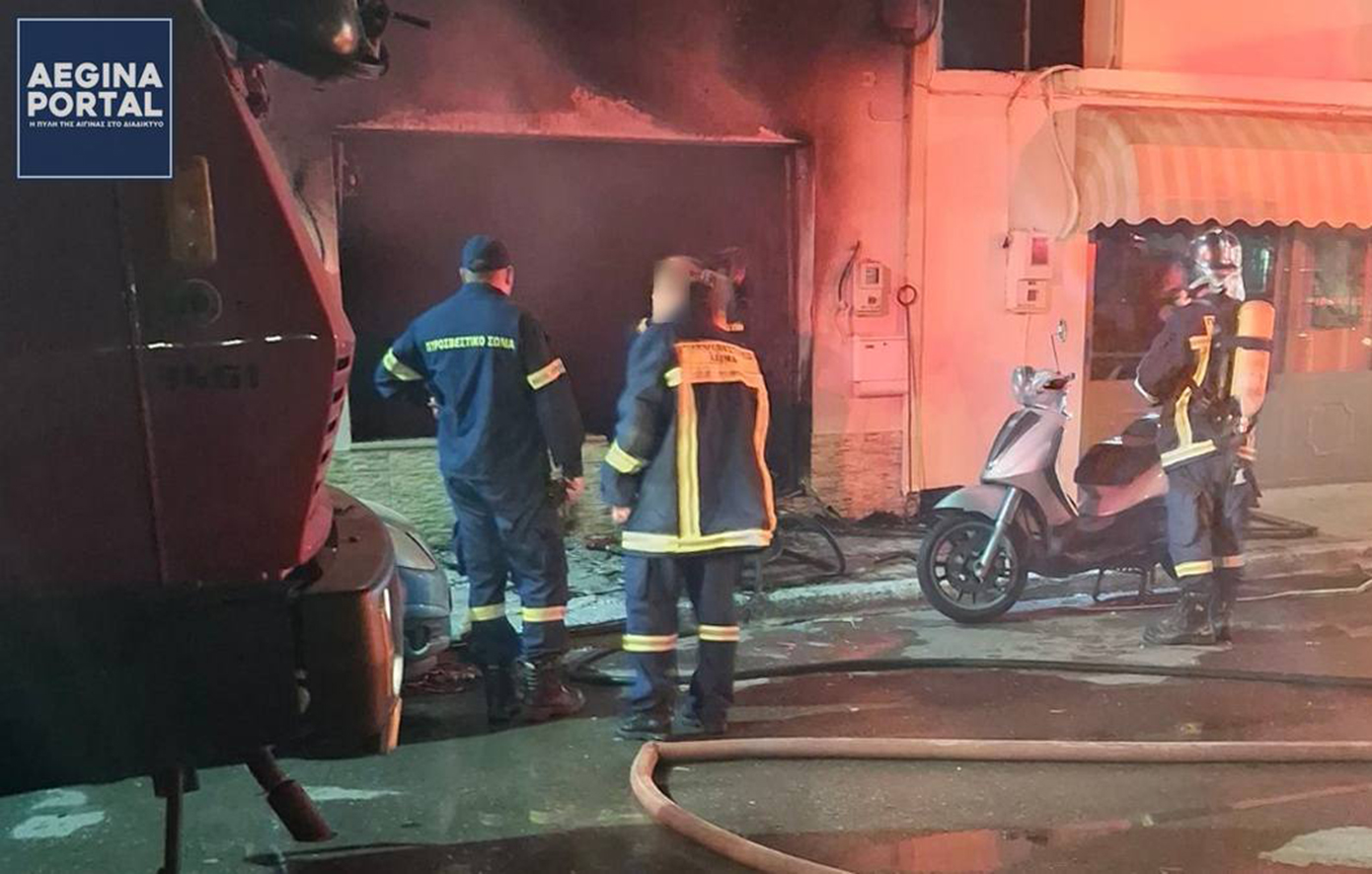 Εμπρηστική επίθεση στην οικογενειακή επιχείρηση του δημάρχου Αίγινας