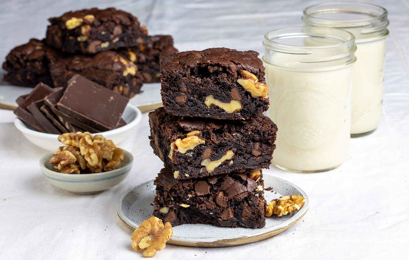 Brownie με καρύδια
