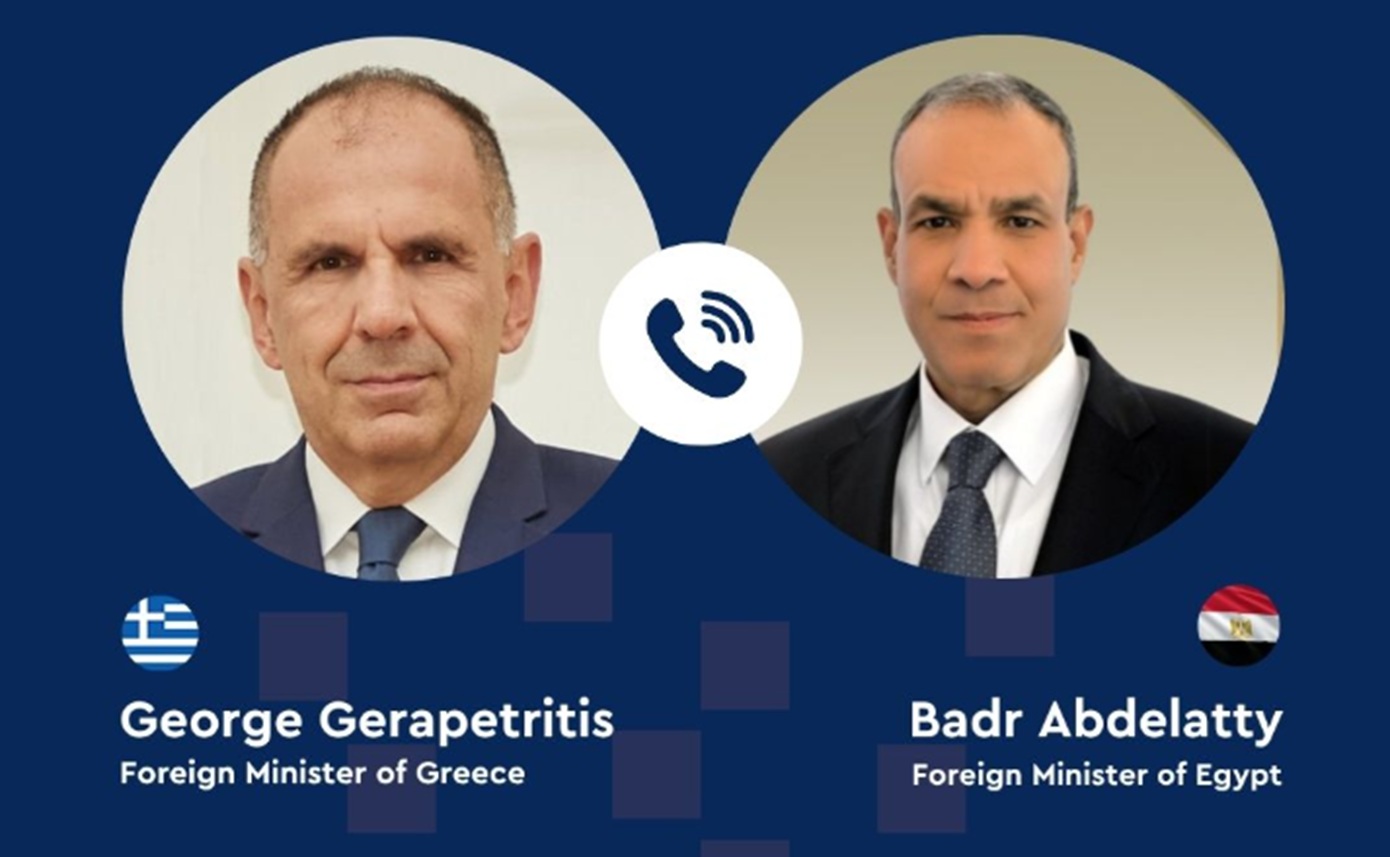 Τηλεφωνική επικοινωνία Γεραπετρίτη με τον Αιγύπτιο υπουργό Εξωτερικών