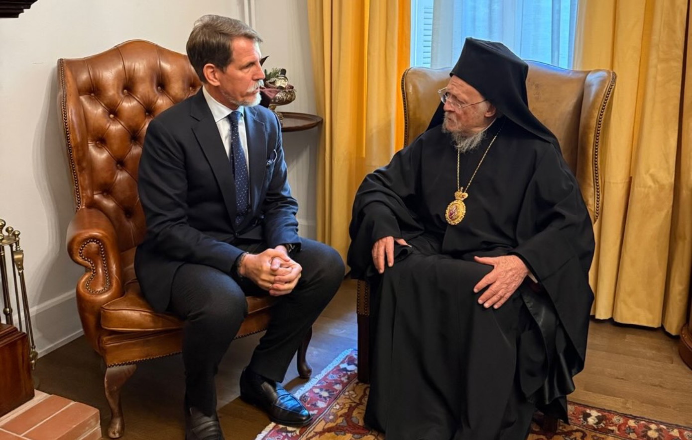 Ο Παύλος Ντε Γκρες συνάντησε τον Πατριάρχη Βαρθολομαίο: «Πηγή έμπνευσης και πνευματικής καθοδήγησης»