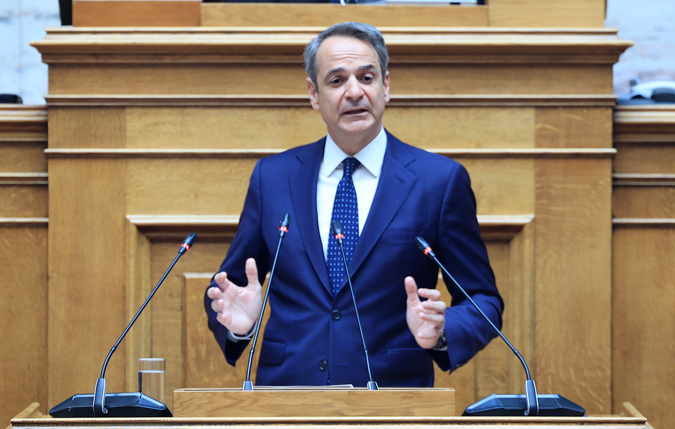 Ομιλία Μητσοτάκη στην ΚΟ της Νέας Δημοκρατίας στη Βουλή