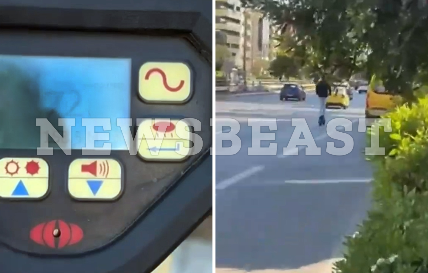 20χρονος τρέχει με πατίνι με 72 χλμ. την ώρα στη Συγγρού – Δείτε το βίντεο