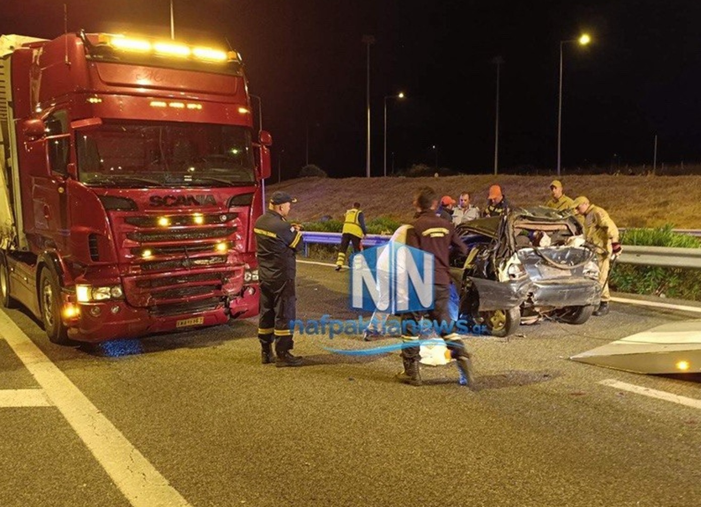 Θανατηφόρο τροχαίο στην Ιόνια Οδό με έναν νεκρό και μία βαριά τραυματισμένη