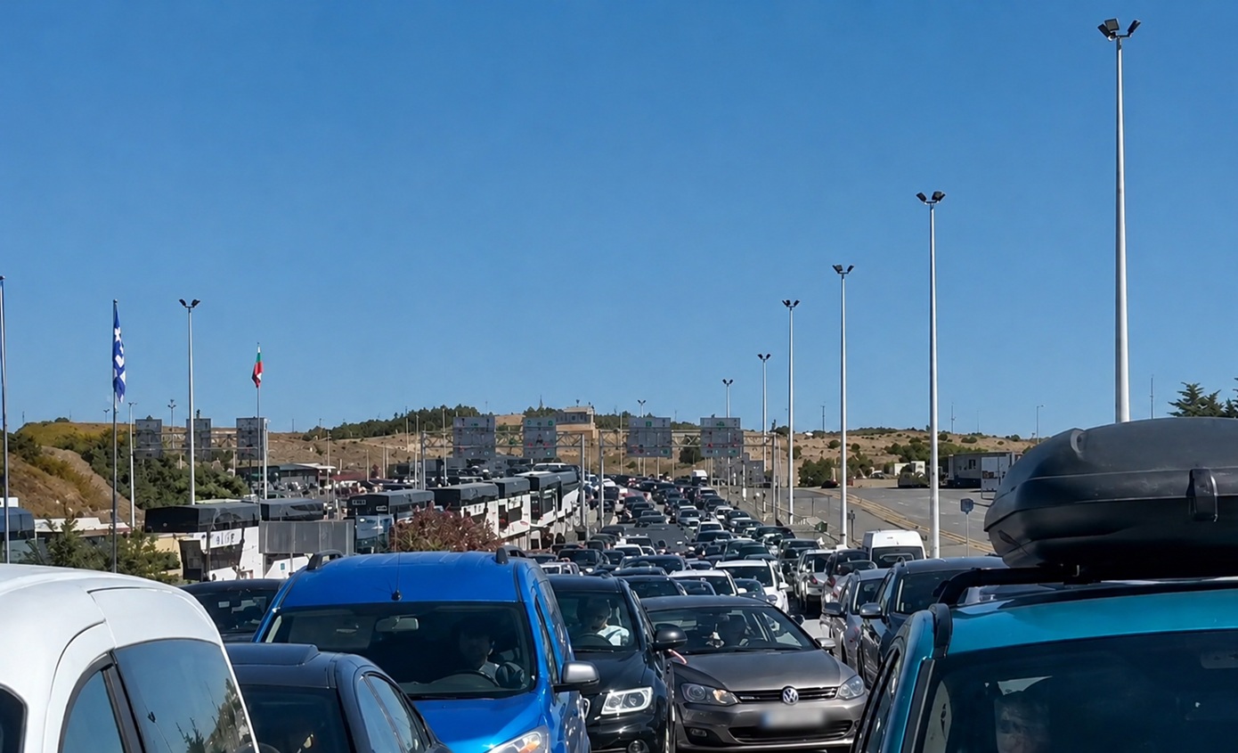 Ουρές χιλιομέτρων στο τελωνείο των Ευζώνων: Έως και πέντε ώρες αναμονή λόγω των νέων βιομετρικών ελέγχων της ΕΕ