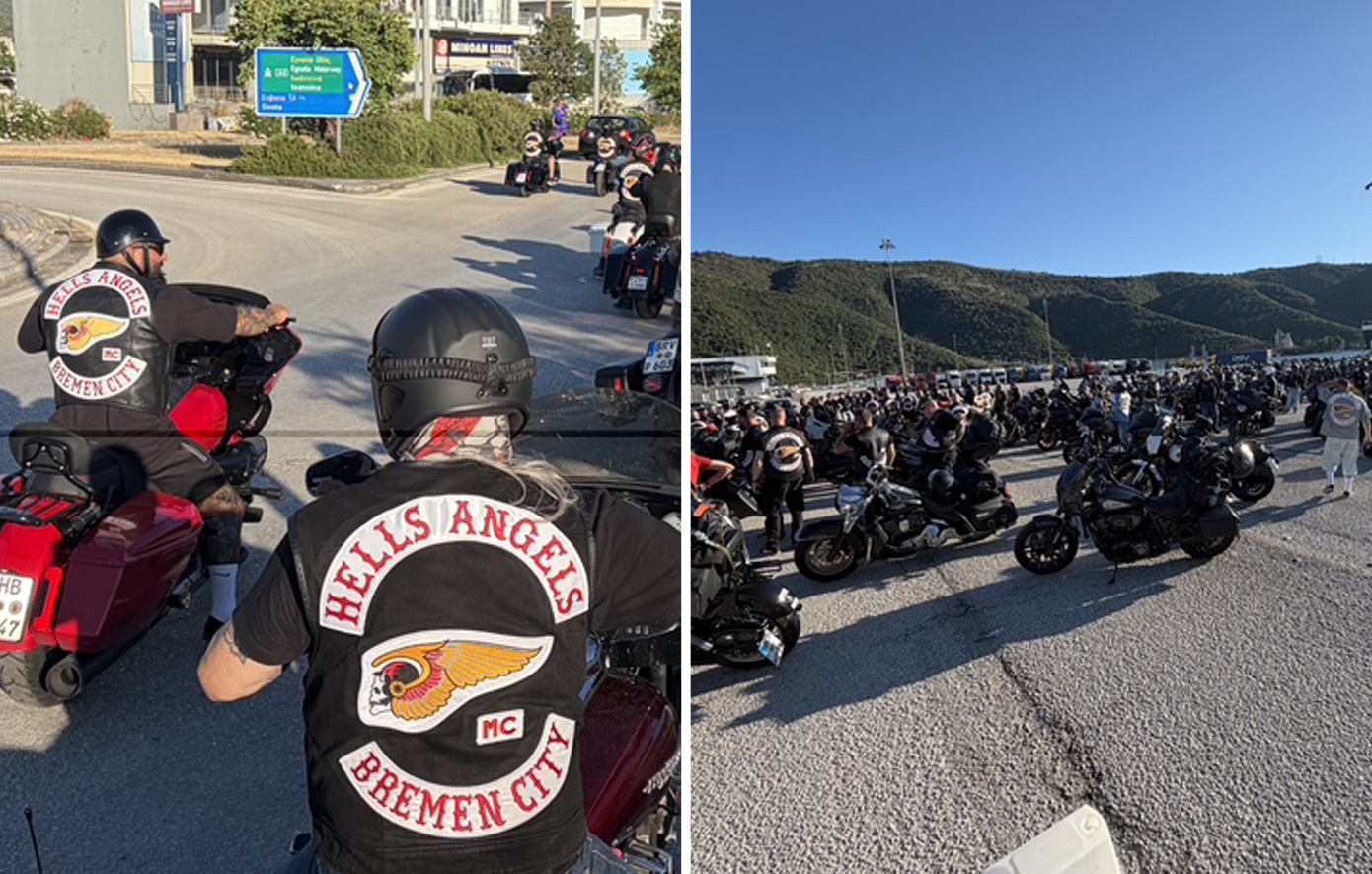 Απόβαση των Hells Angels στην Ηγουμενίτσα: Χιλιάδες μηχανές έφτασαν στην Ελλάδα για τη διεθνή συνάντηση