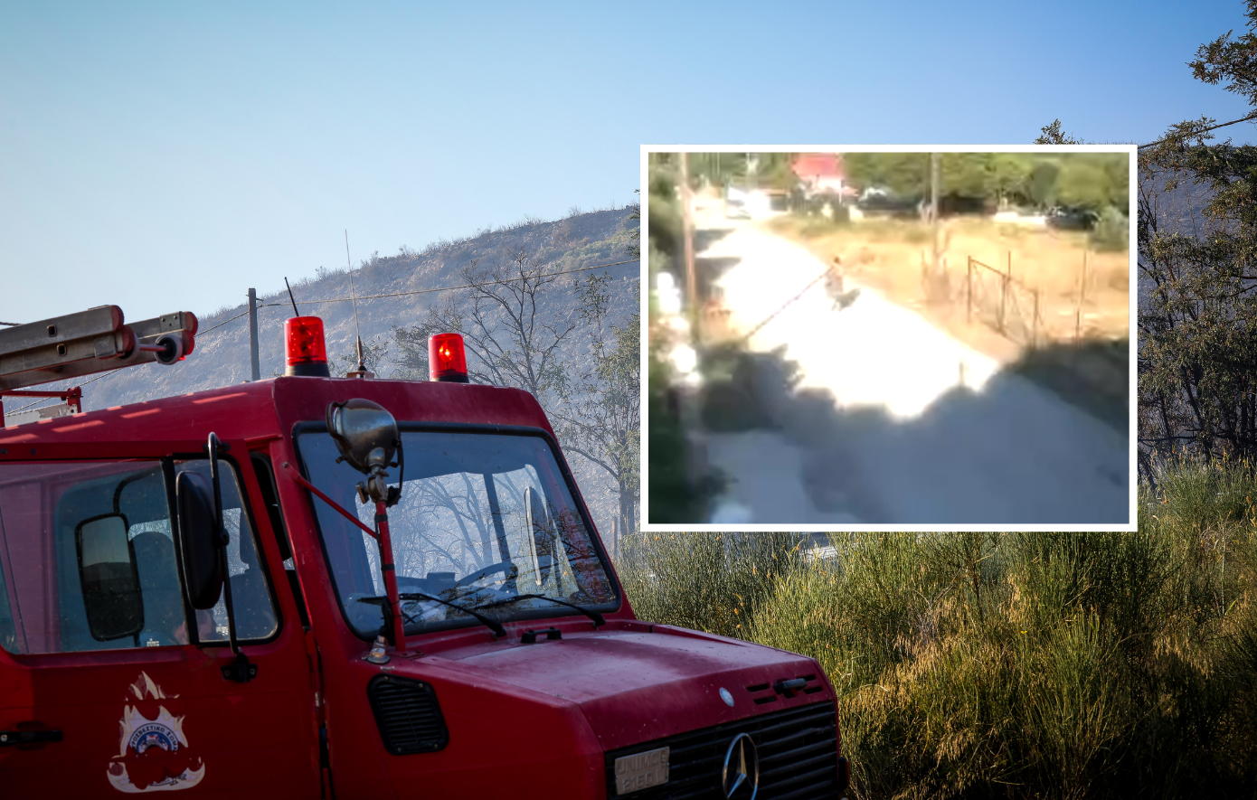 Κόρινθος: Βίντεο δείχνει την 57χρονη τη στιγμή που βάζει φωτιά