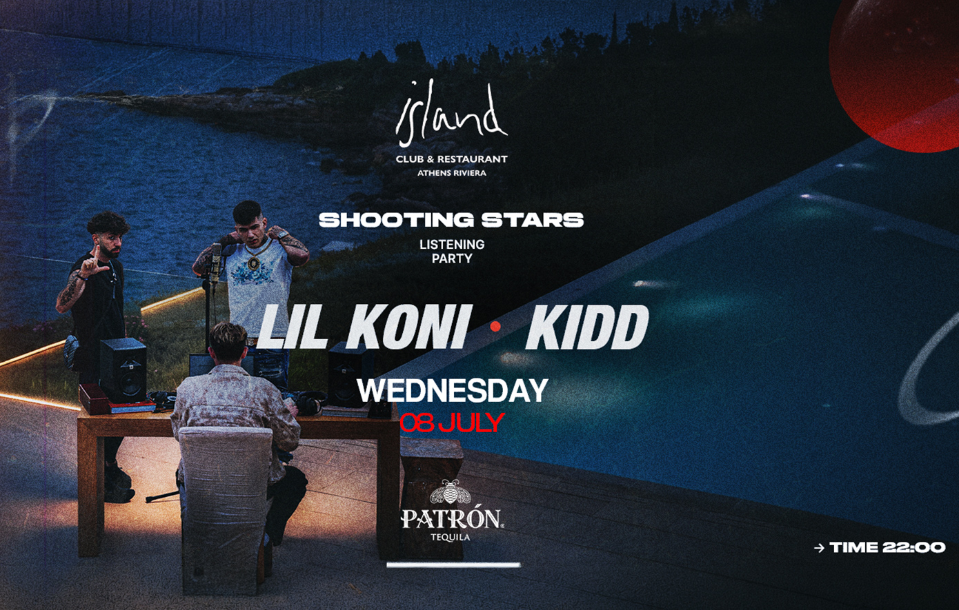 Ο Lil Koni και ο Kidd παρουσιάζουν το νέο τους άλμπουμ Shooting Stars στο Island την Τετάρτη 08/07