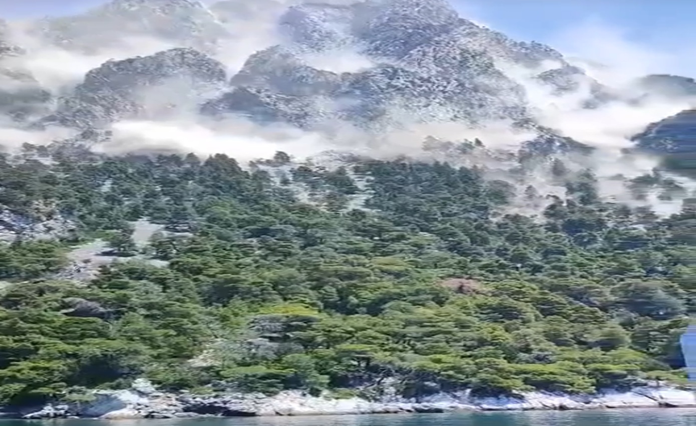 Σεισμός στη Βόρεια Εύβοια: Δείτε βίντεο με κατολίσθηση στο όρος Καντήλι