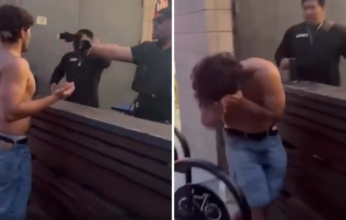 Πορτιέρης σε μπαρ έριξε με taser στο πρόσωπο άνδρα &#8211; Σκληρό βίντεο