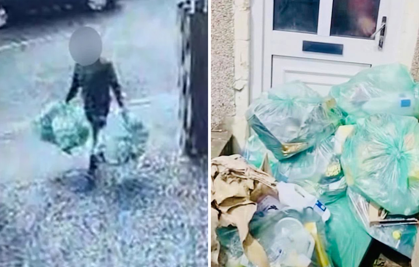 Άφηνε σκουπίδια έξω από πολυκατοικία, μέχρι που… γύρισαν στο σπίτι του &#8211; Δείτε βίντεο