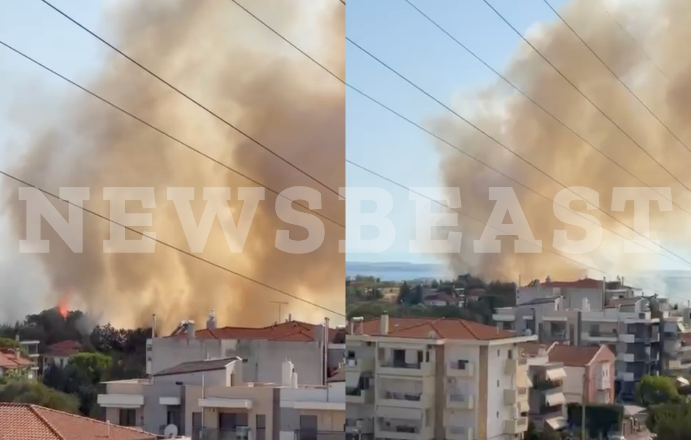 Φωτιά στην Πυλαία Θεσσαλονίκης: Μήνυμα 112 για εκκένωση, μεγάλη κινητοποίηση της Πυροσβεστικής