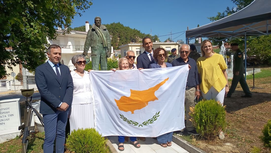 Μήνυμα μνήμης και ενότητας από τις Σέρρες, για το δράμα της Κύπρου σε τελετή παρουσία του Κύπριου υπουργού Εσωτερικών