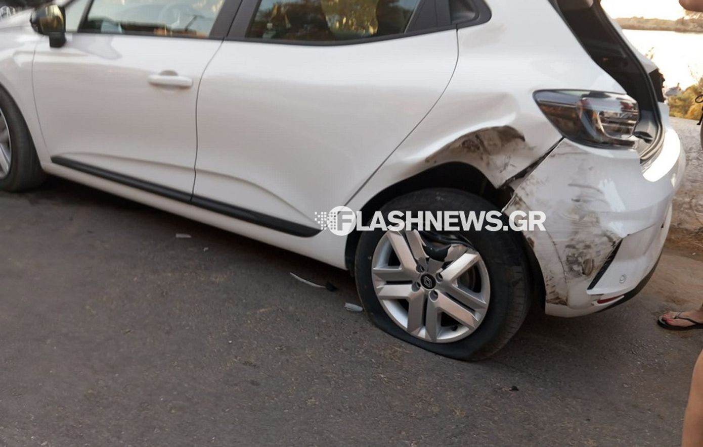 Χανιά: Πανικός στην παραλία του Καλαθά – Τούμπαρε αυτοκίνητο