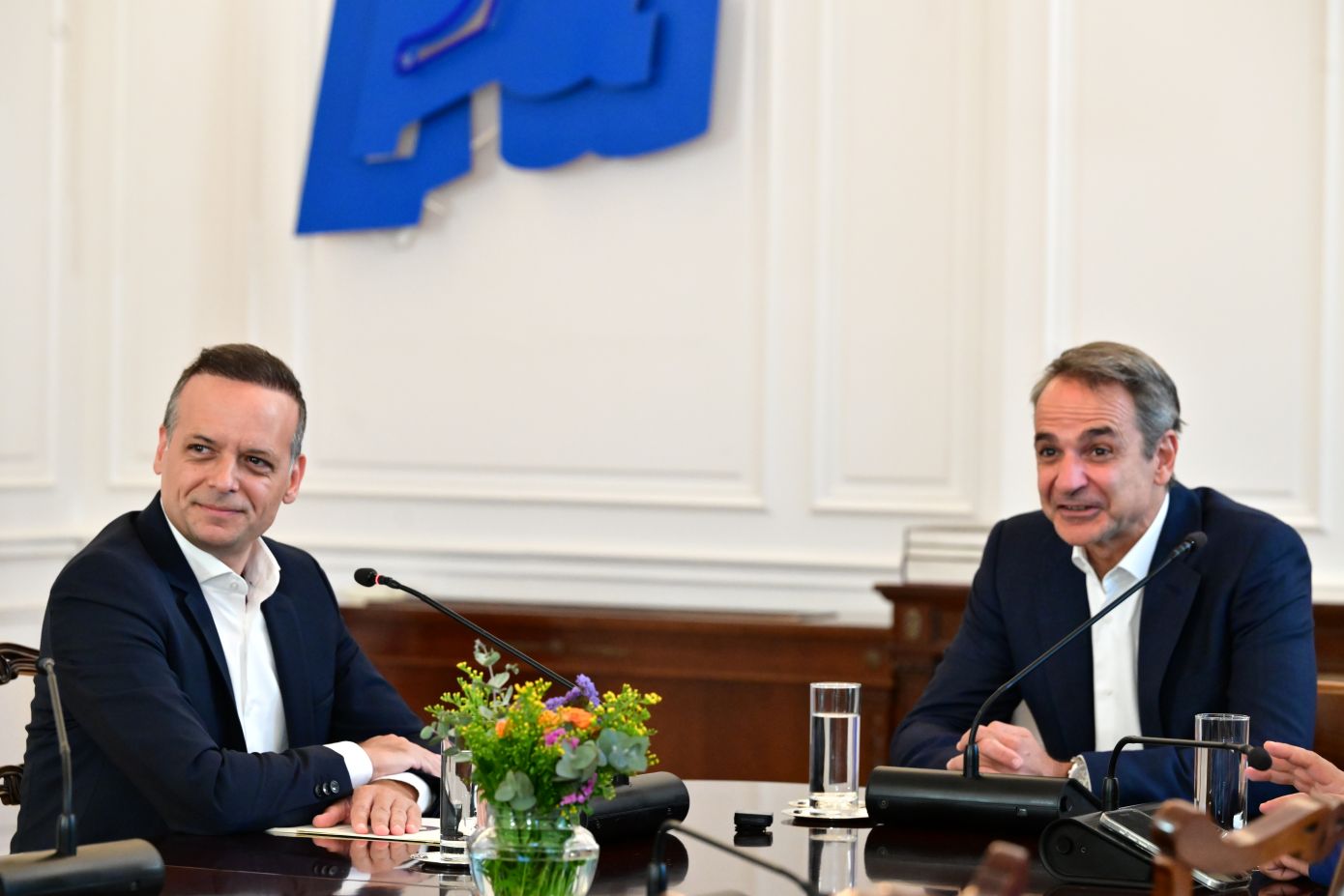 Συνάντηση Μητσοτάκη-Δούκα στο Μαξίμου: Στο επίκεντρο η προετοιμασία της Αθήνας για την ευρωπαϊκή προεδρία