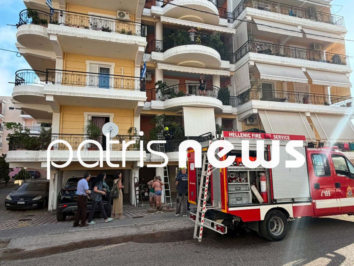 Φωτιά σε διαμέρισμα στον Πύργο μετά από έκρηξη σε κλιματιστικό &#8211; Στο νοσοκομείο μητέρα και παιδί