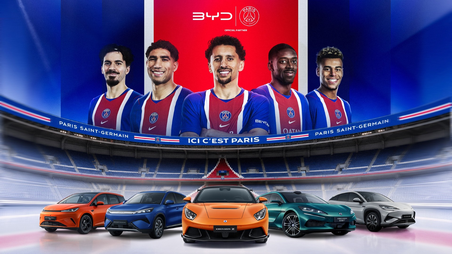 Η BYD και η Paris Saint-Germain ενώνουν τις δυνάμεις τους