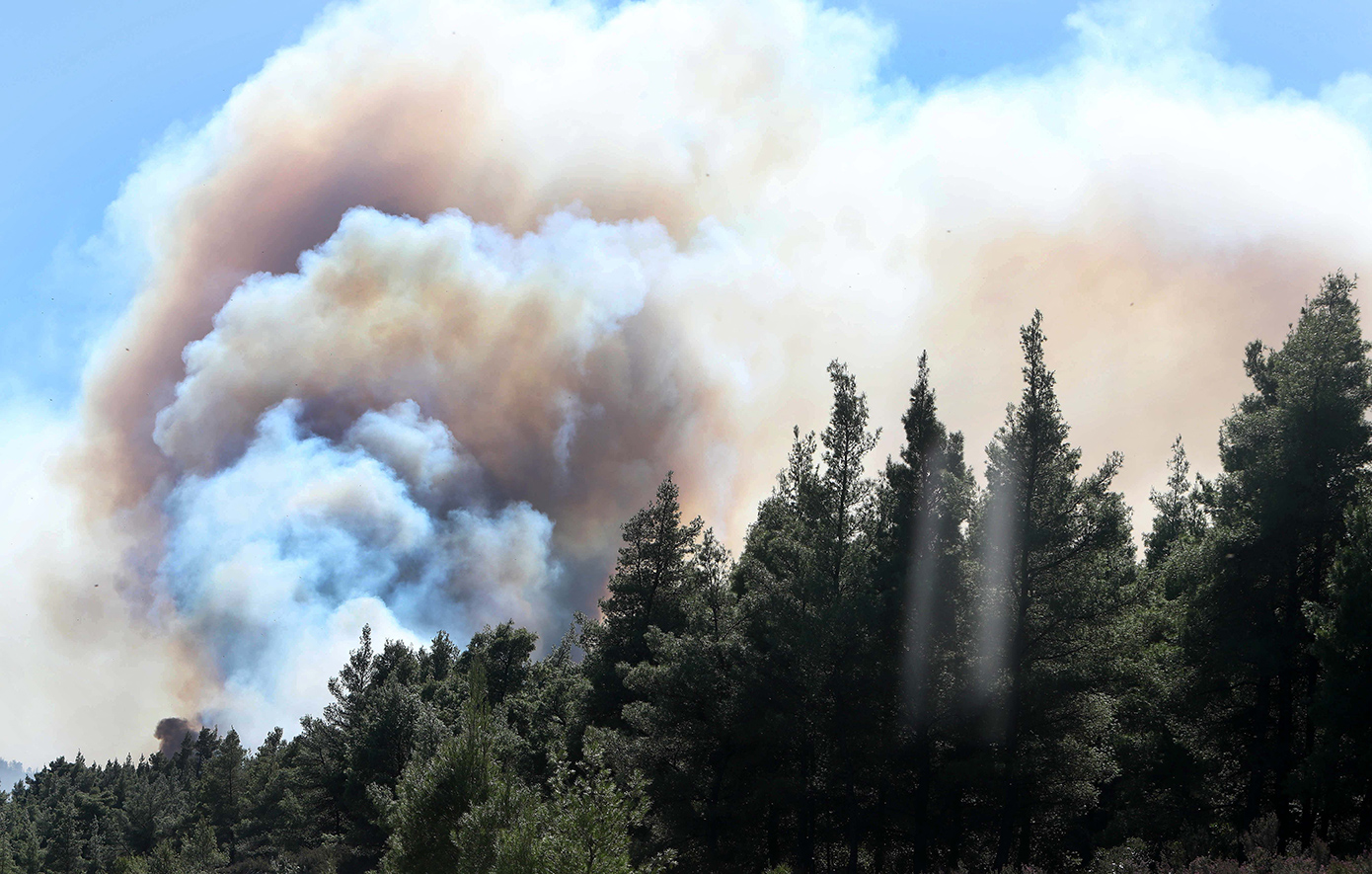 Συναγερμός στη Χαλκιδική: Φωτιά στη Γαλάτιστα