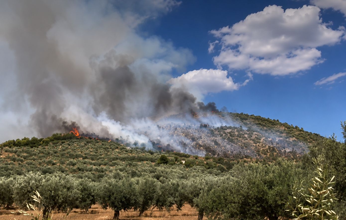 Φωτιά στο Σπαθοβούνι Κορινθίας – Μήνυμα 112 στους κατοίκους να είναι σε ετοιμότητα