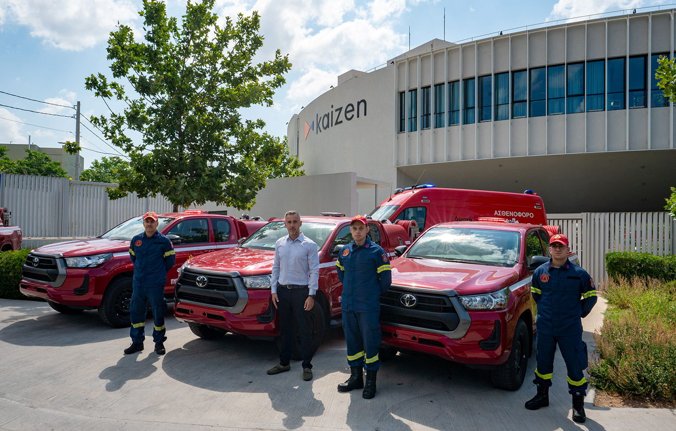Ολοκληρώθηκε η πρώτη φάση της δωρεάς του Kaizen Foundation προς την Πολιτική Προστασία