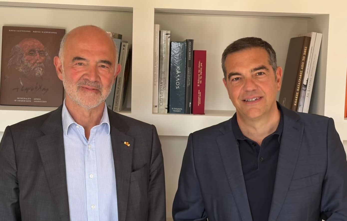 Με τον «παλαιό φίλο» Μοσκοβισί συναντήθηκε ο Τσίπρας: Προειδοποίηση για «ζοφερή κανονικότητα» της Ακροδεξιάς