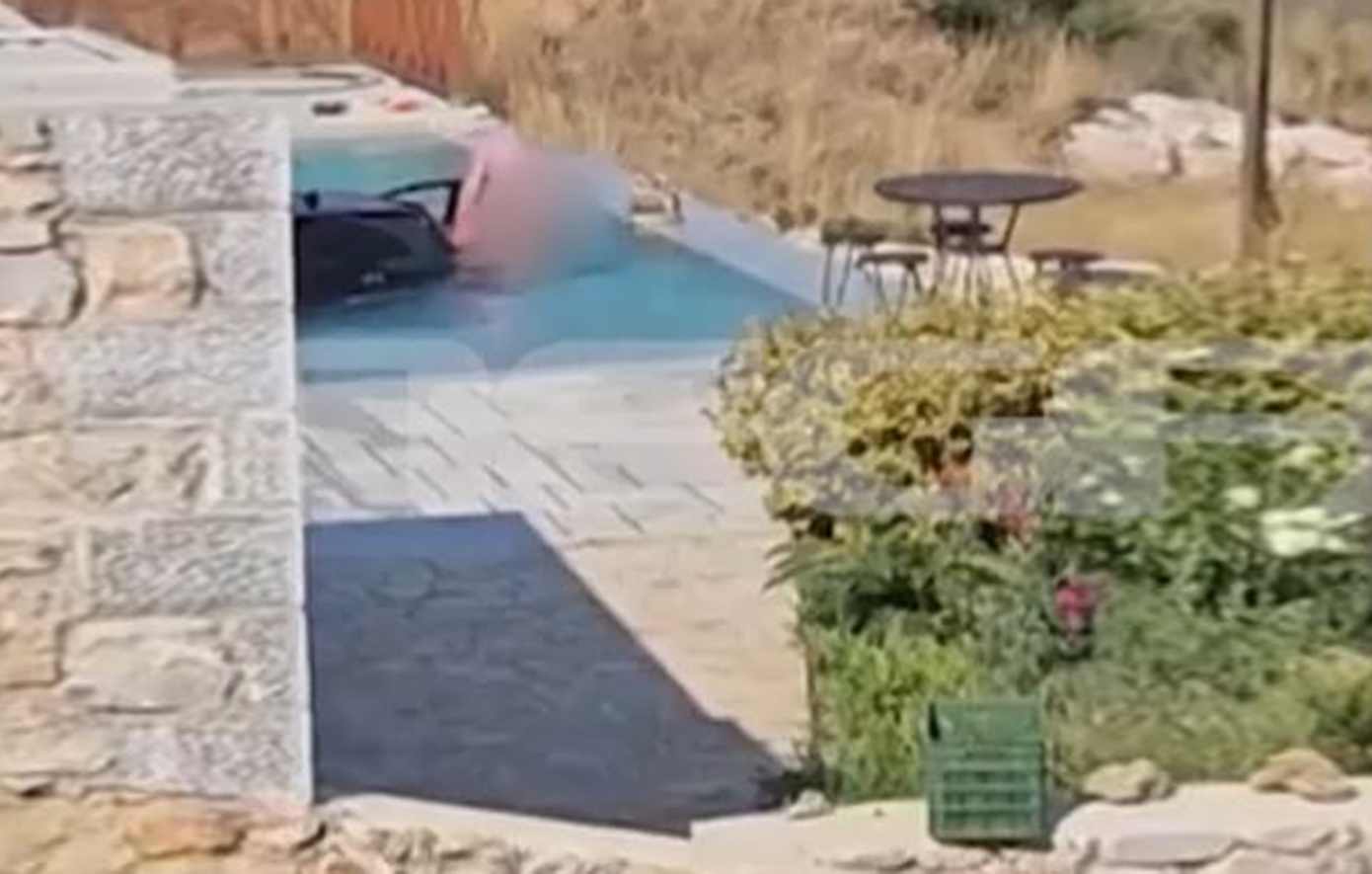 Απίστευτο περιστατικό στη Μάνη &#8211; Αυτοκίνητο έπεσε σε πισίνα