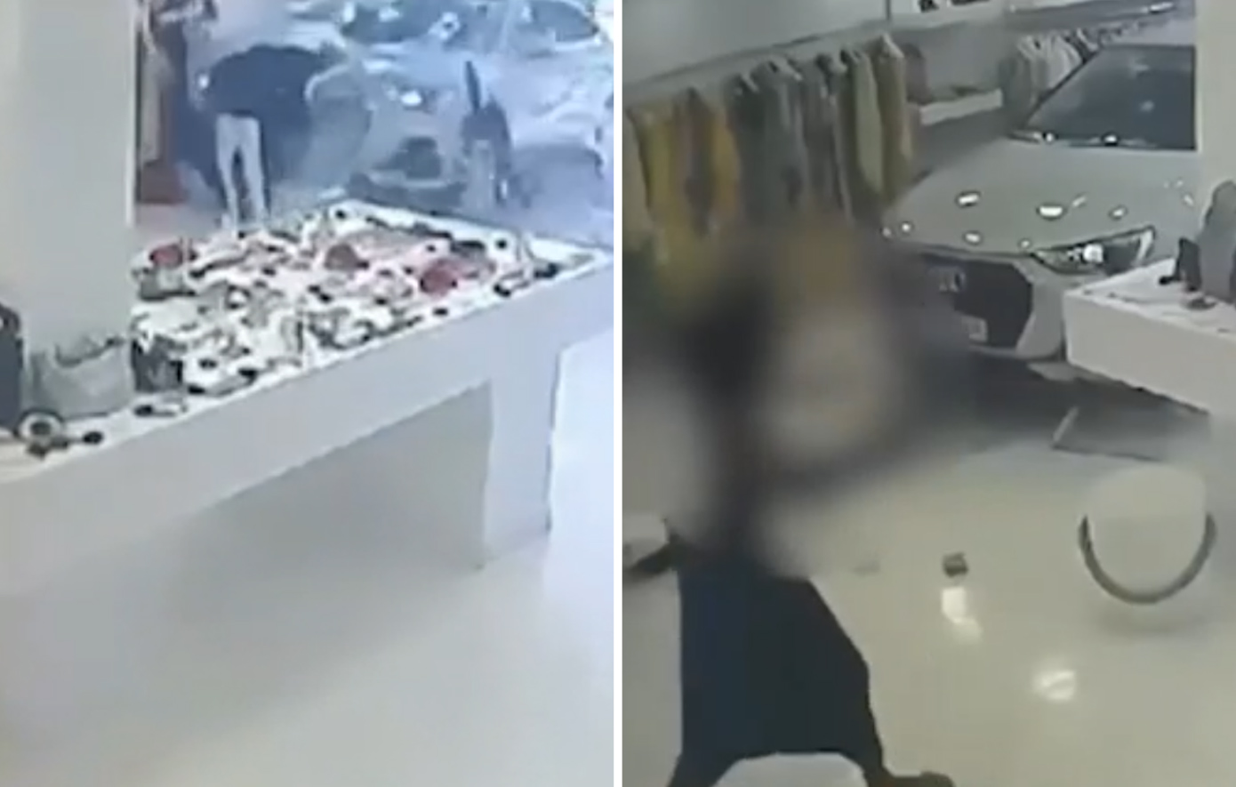 Αυτοκίνητο καρφώθηκε σε κατάστημα στα Βριλήσσια &#8211; Για δευτερόλεπτα γλίτωσαν δύο άτομα