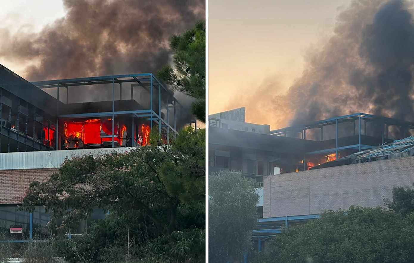 Φωτιά σε εγκαταλελειμμένο κτήριο στο Ολυμπιακό Χωριό